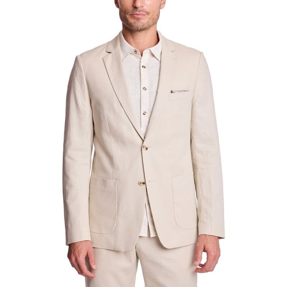 Paisley & Gray Mens Dover Linen-Blend Jacket